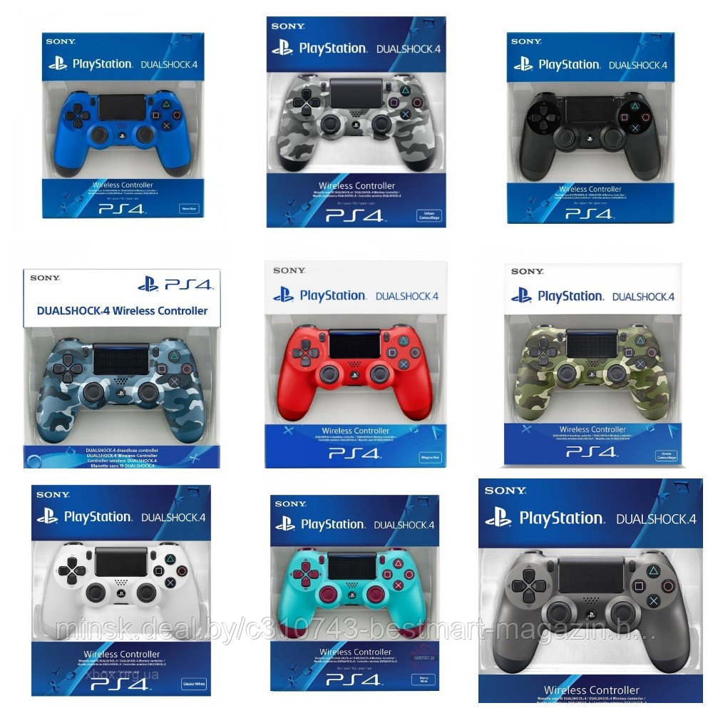 Джойстик PS4 DualShock 4 | Разные цвета | Беспроводной | Геймпад Replica - фото 2 - id-p155414662