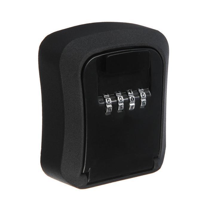 Ключница с кодовым замком, черная, 92х70х30 мм - фото 1 - id-p154673625