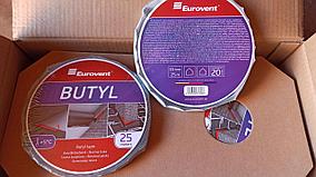 EUROVENT  BUTYL БУТИЛ  ЛЕНТА  ДВУСТОРОННЯЯ  15мм*25 м