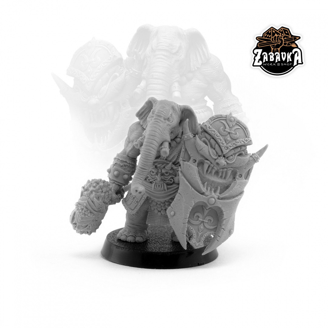 Слон / Hammerhell (32 мм) Коллекционная миниатюра Zabavka - фото 1 - id-p113799747