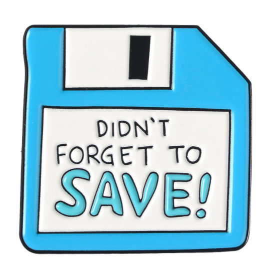 Значок "Didn't forget to save!"