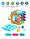 Куб логический на бат. состоит из 6 блоков, 9 функций: со звук. эффектами, пианино, фото 7