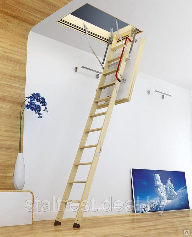 Термоизоляционные деревянные лестницы на чердак Fakro LTK Thermo 60*120 (складная). - фото 2 - id-p155439862