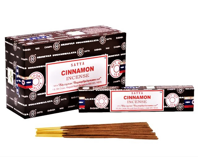 Благовония Корица Satya Cinnamon, 15 г – заряжает энергией, привлекает успех