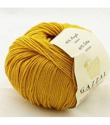Пряжа Gazzal Baby Cotton цвет 3447 горчица