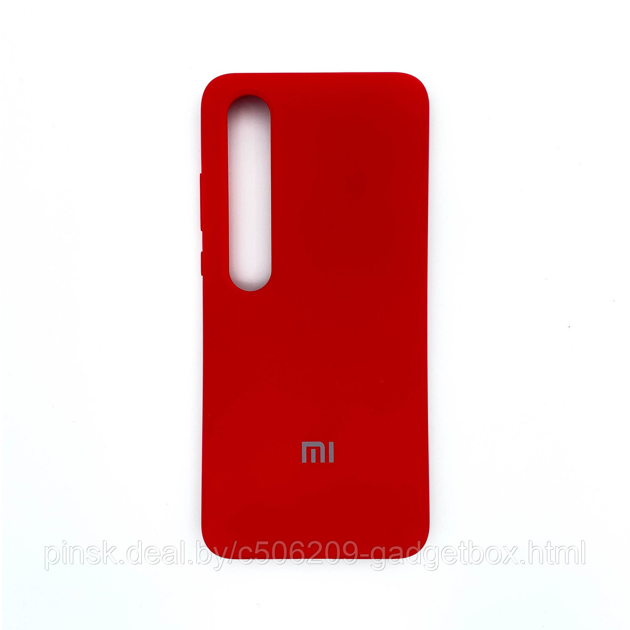 Чехол Silicone Cover для Xiaomi Mi 10/10 PRO, Красный - фото 1 - id-p154459623