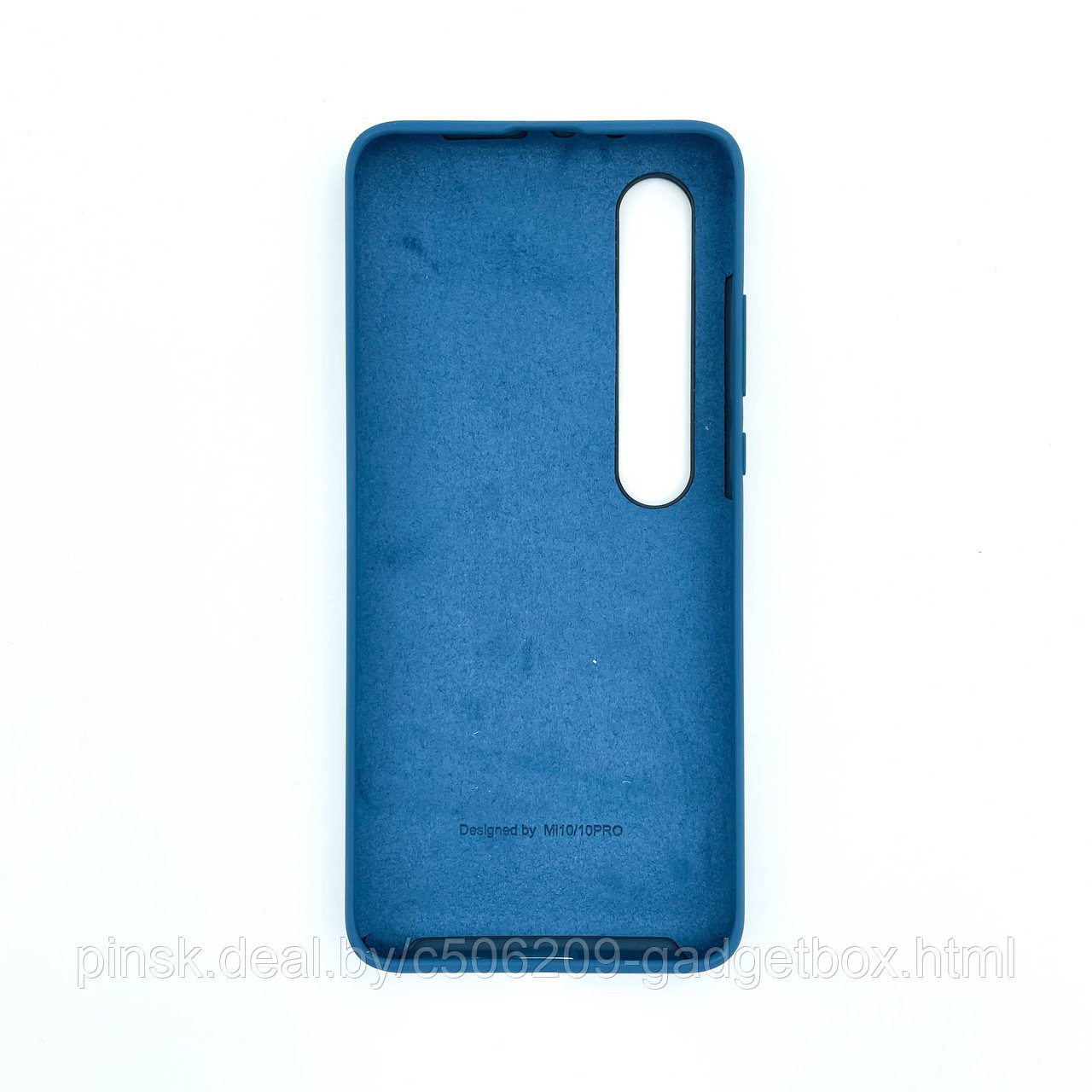 Чехол Silicone Cover для Xiaomi Mi 10/10 PRO, Синий - фото 2 - id-p154459625