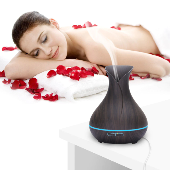 Увлажнитель воздуха, аромадиффузор Air Humidifier Aromatherapy "Тюльпан" (луковица), с пультом, 400ml, 220V - фото 7 - id-p123006222