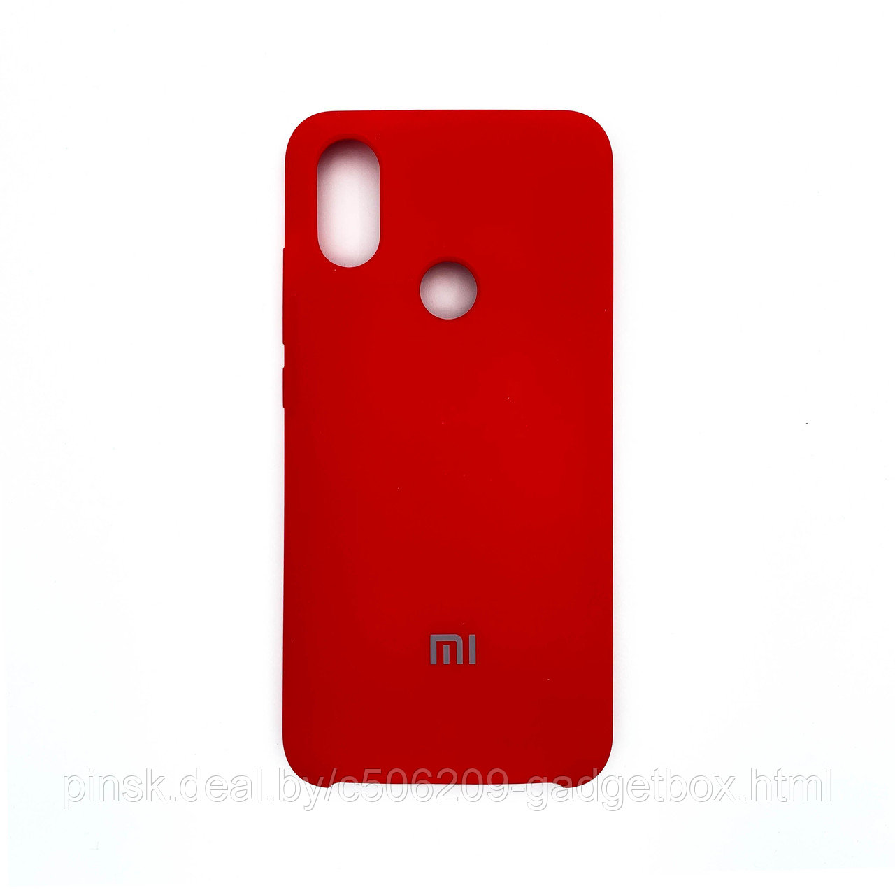 Чехол Silicone Cover для Xiaomi Mi A2 / Mi 6x , Красный - фото 1 - id-p154459641