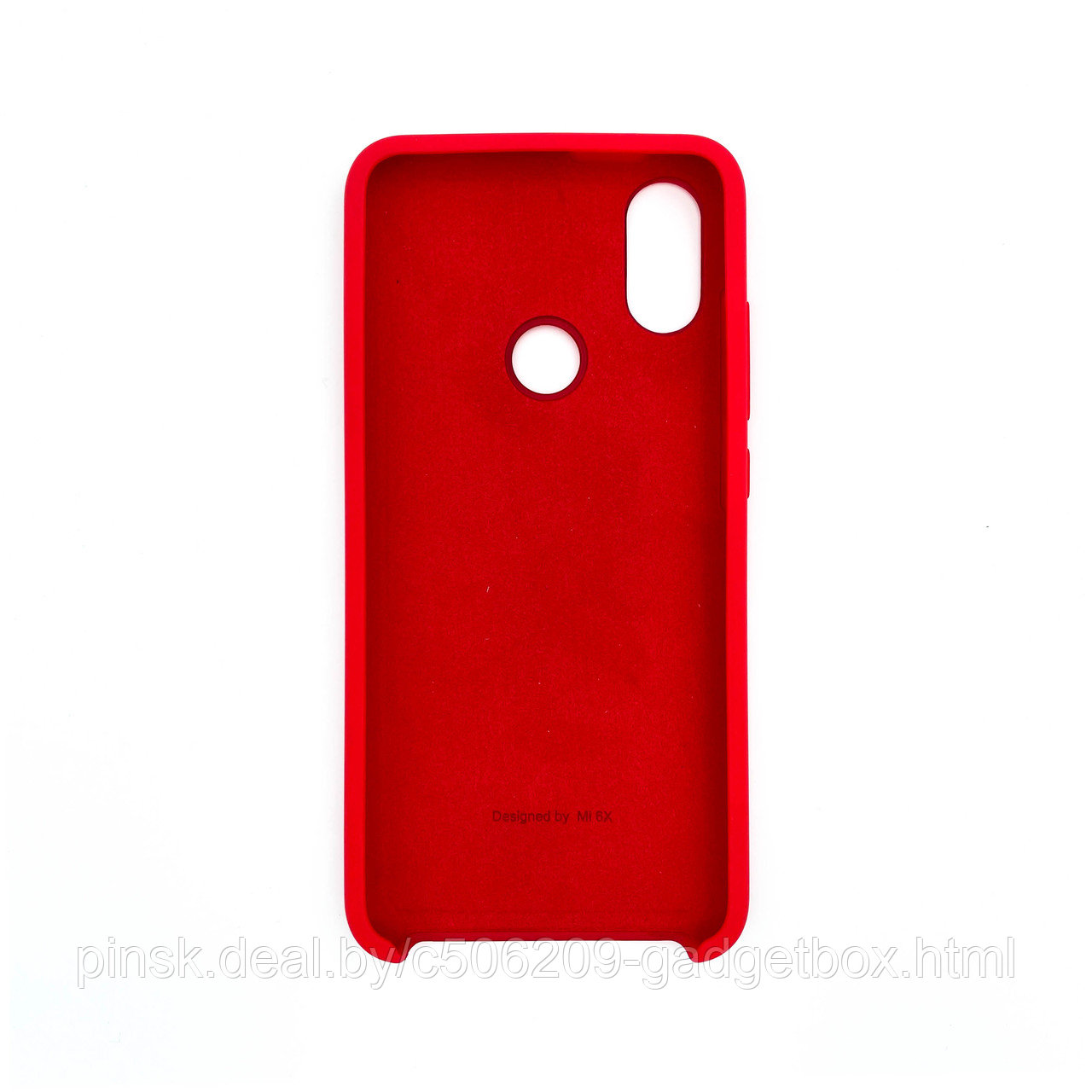 Чехол Silicone Cover для Xiaomi Mi A2 / Mi 6x , Красный - фото 2 - id-p154459641