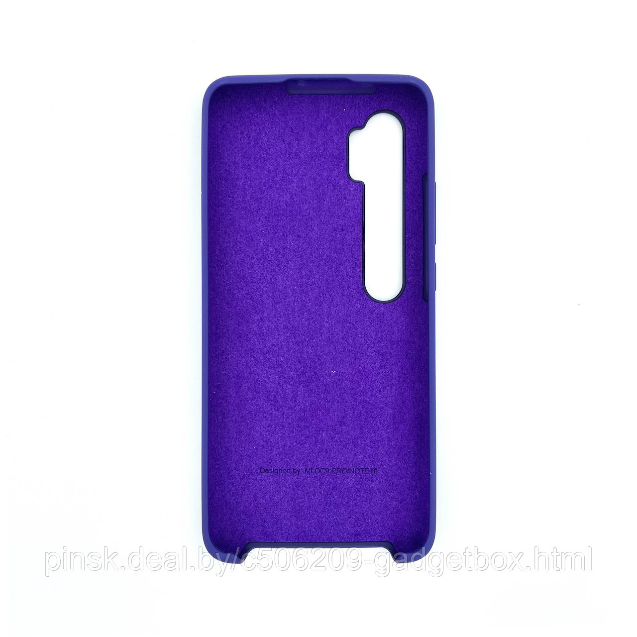 Чехол Silicone Cover для Xiaomi Mi Note 10/Mi 9СС Pro, Черничный - фото 2 - id-p154459651