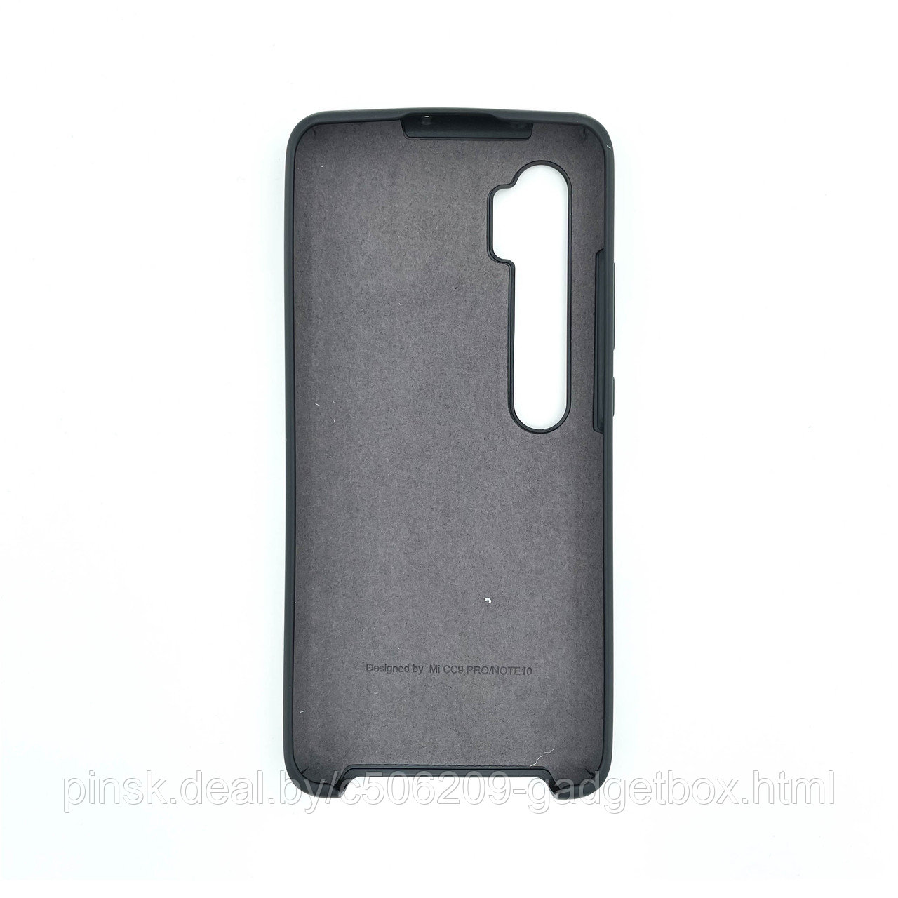 Чехол Silicone Cover для Xiaomi Mi Note 10/Mi 9СС Pro, Черный - фото 2 - id-p154459649