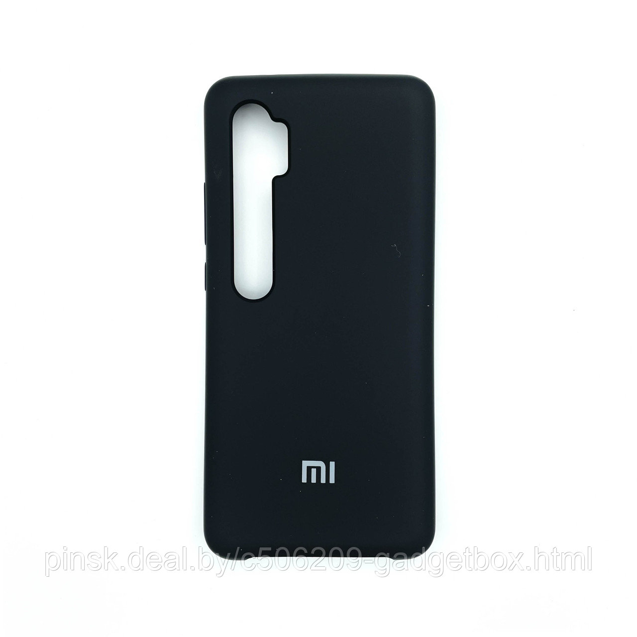 Чехол Silicone Cover для Xiaomi Mi Note 10/Mi 9СС Pro, Черный - фото 1 - id-p154459649