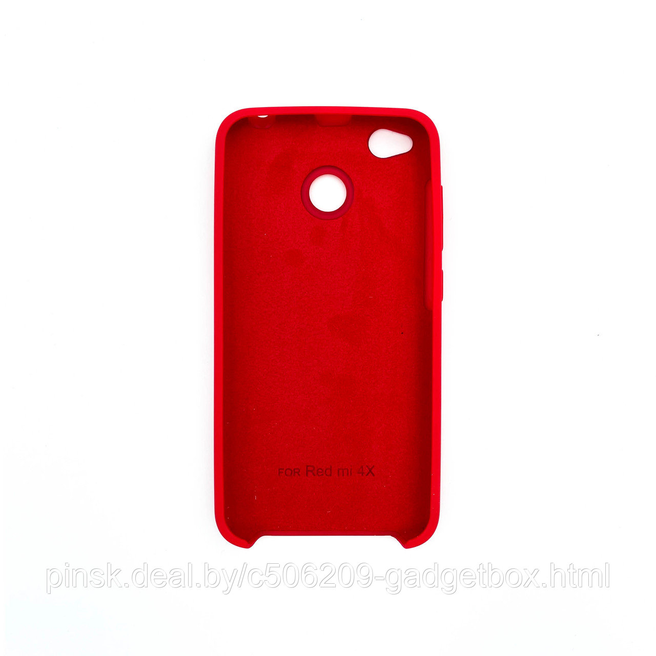Чехол Silicone Cover для Xiaomi Redmi 4X, Красный - фото 2 - id-p154459715