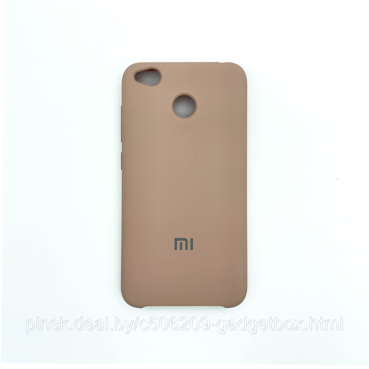 Чехол Silicone Cover для Xiaomi Redmi 4X, Песочно-розовый - фото 1 - id-p154459717