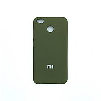 Чехол Silicone Cover для Xiaomi Redmi 4X, Темно-оливковый