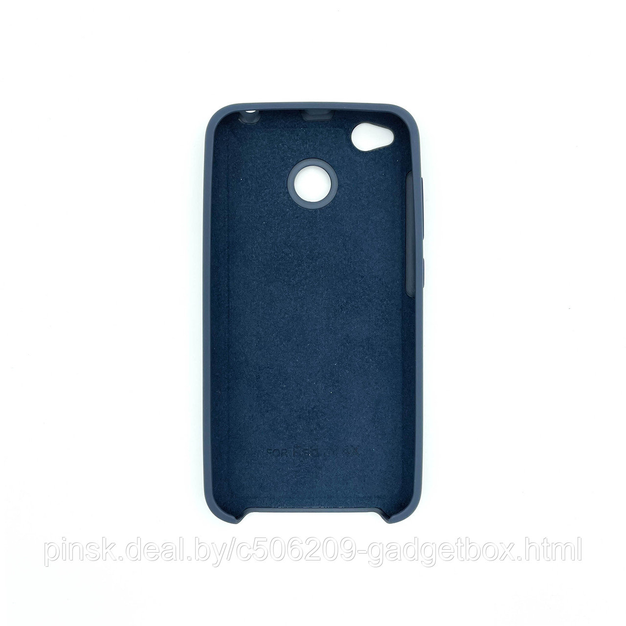 Чехол Silicone Cover для Xiaomi Redmi 4X, Темно-синий - фото 2 - id-p154459720