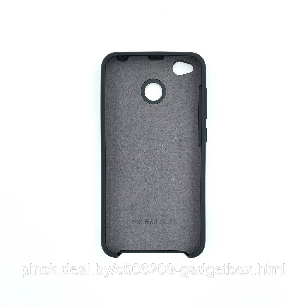Чехол Silicone Cover для Xiaomi Redmi 4X, Черный - фото 2 - id-p154459718