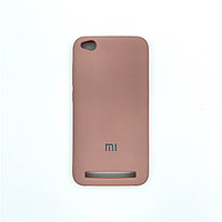 Чехол Silicone Cover для Xiaomi Redmi 5A, Песочно-розовый