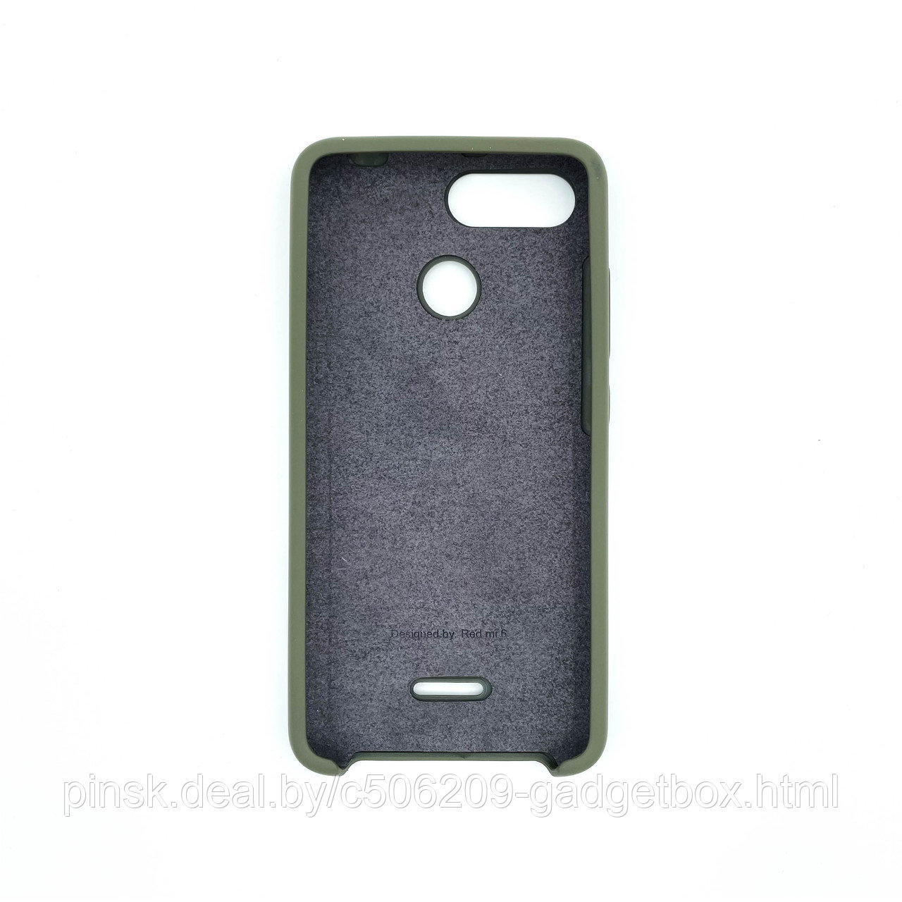 Чехол Silicone Cover для Xiaomi Redmi 6, Темно-оливковый - фото 2 - id-p154459738