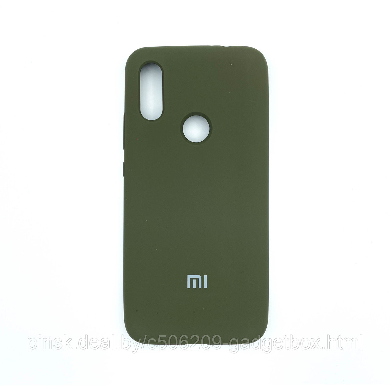Чехол Silicone Cover для Xiaomi Redmi 7 / Redmi Y3, Темно-оливковый - фото 1 - id-p154459744