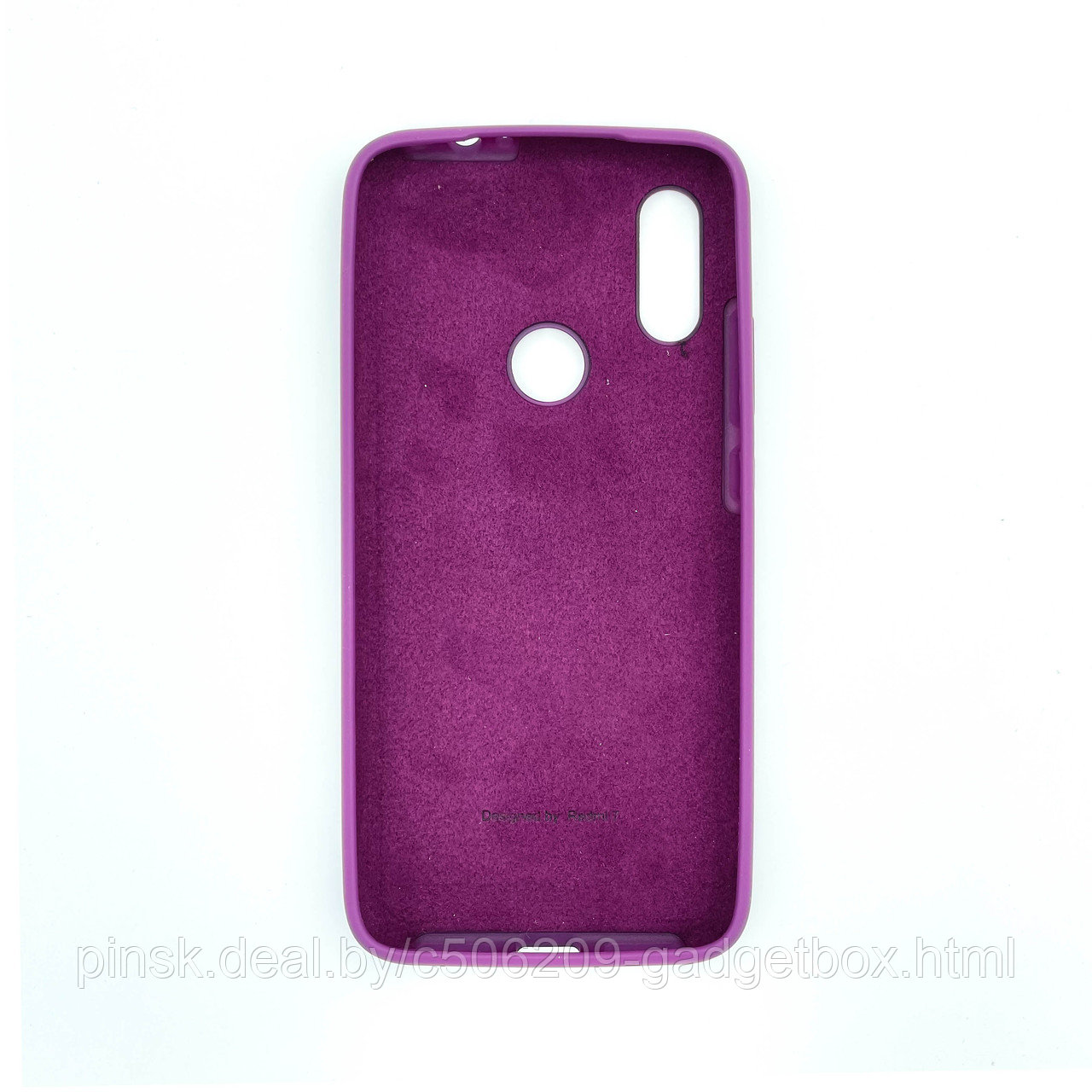 Чехол Silicone Cover для Xiaomi Redmi 7 / Redmi Y3, Фиолетовый - фото 2 - id-p154459741