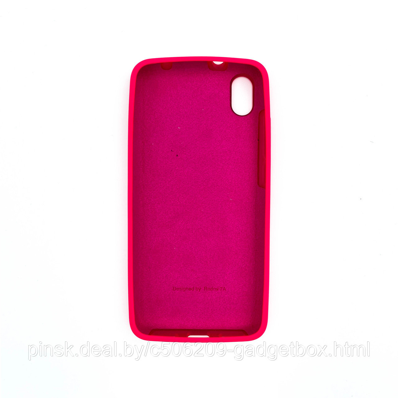 Чехол Silicone Cover для Xiaomi Redmi 7A, Фуксия - фото 2 - id-p154459750