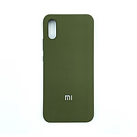 Чехол Silicone Cover для Xiaomi Redmi 9A, Темно-оливковый