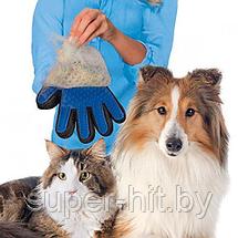 Перчатка для вычесывания шерсти животных Тру Тач True Touch, фото 2
