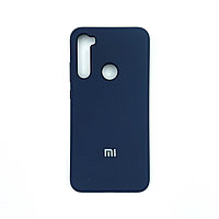 Чехол Silicone Cover для Xiaomi Redmi Note 8, Темно-синий