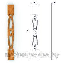 Прорезная балясина Б-2