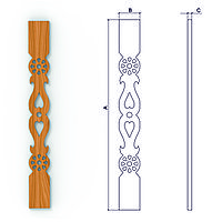 Прорезная балясина Б-6