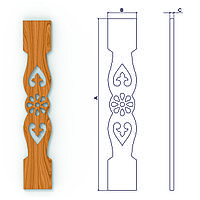 Прорезная балясина Б-7