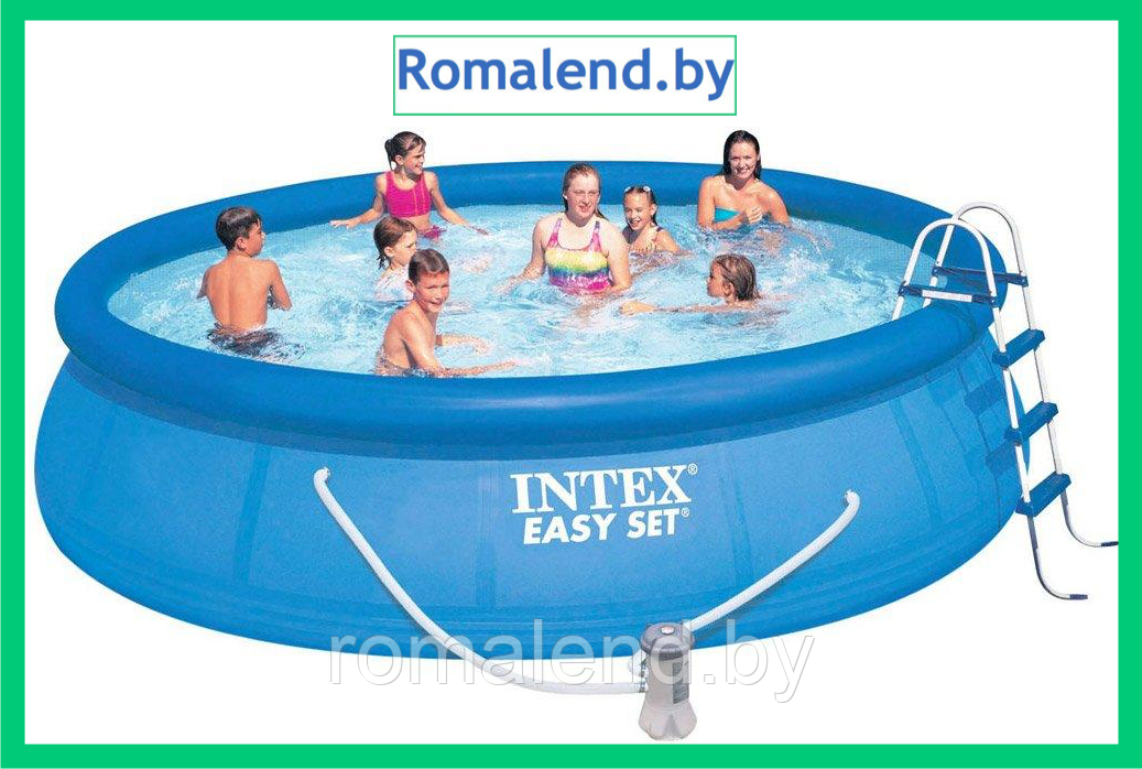 Бассейн надувной Intex Easy Set 457x107 см (набор 26166NP)