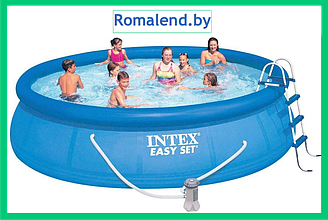 Бассейн надувной Intex Easy Set 457x107 см (набор 26166NP)