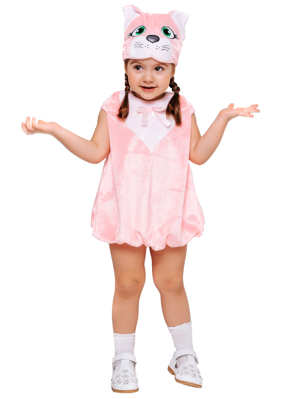 Детский карнавальный костюм для девочки Кошечка Пуговка 904 к-17