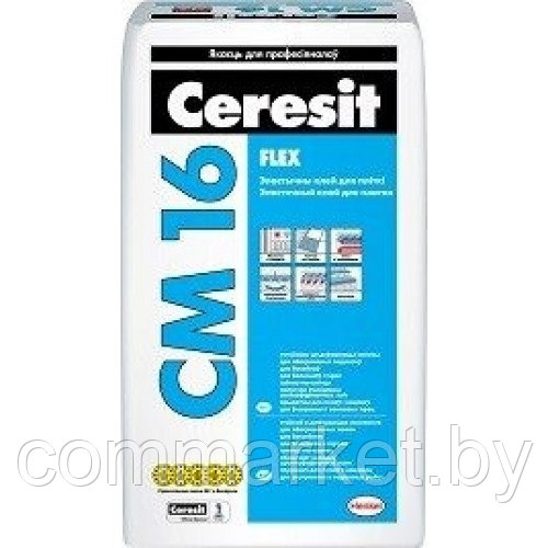 Эластичный клей для плитки «Flex» Ceresit СМ 16