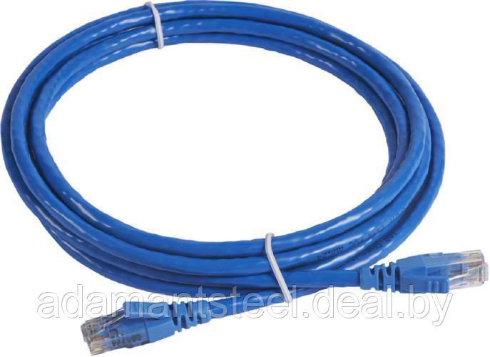 Патч-корд RJ45 UTP 3м кат.6 голубой - фото 1 - id-p138604972