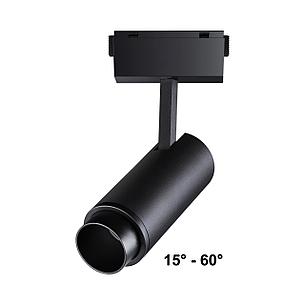 358528 SHINO NT21 000 черный Трековый светильник для низковольного шинопровода IP20 LED 4000K 15W 48V KIT, фото 2