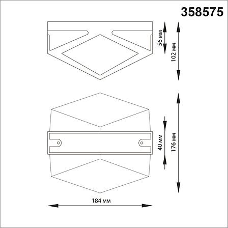 358575 STREET NT21 000 темно-серый Ландшафтный настенный светильник IP54 LED 4000K 12W 85-265V KAIMAS, фото 2