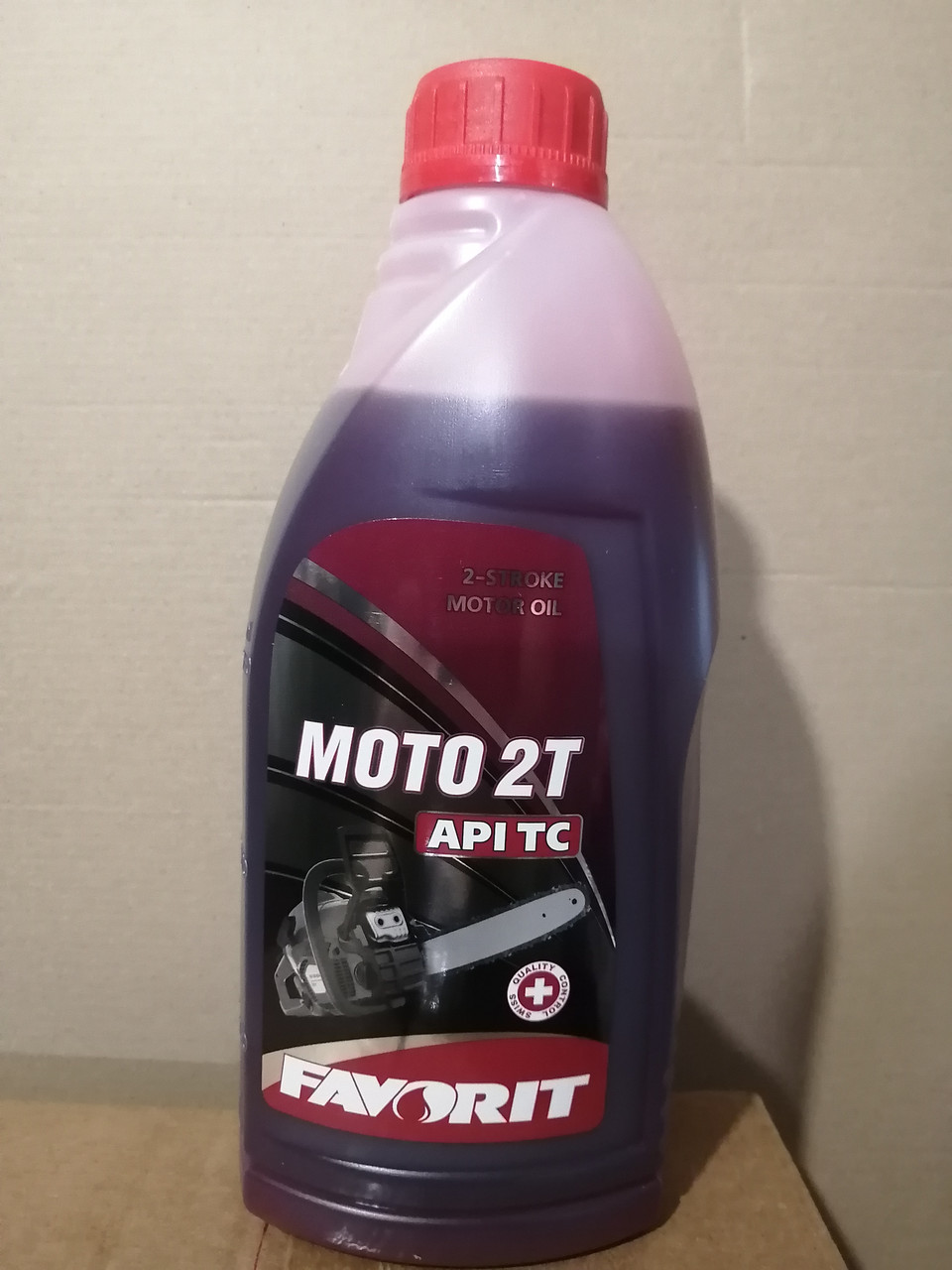 Масло моторное двухтактное Favorit MOTO 2T красное 2-Takt API ТС, 1л - фото 1 - id-p64377852