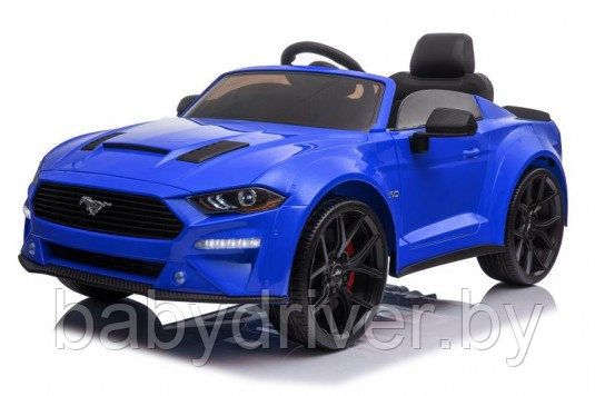 Детский электромобиль RiverToys Ford Mustang GT A222MP (синий) лицензия