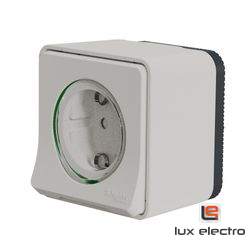 Розетка с з/к. и шторками открытой установки , MUREVA S Schneider electric, белый, IP55 - фото 2 - id-p155513060