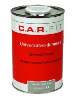 Разбавитель CAR FIT универсальный для красок, лаков, грунтов, металлическая банка 1л
