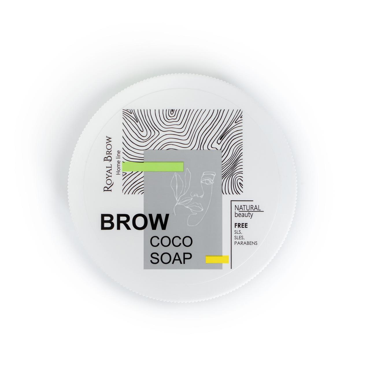 Фиксатор для бровей RCler Lab (Royal Brow) Soap с экст-ом кокоса, 55г