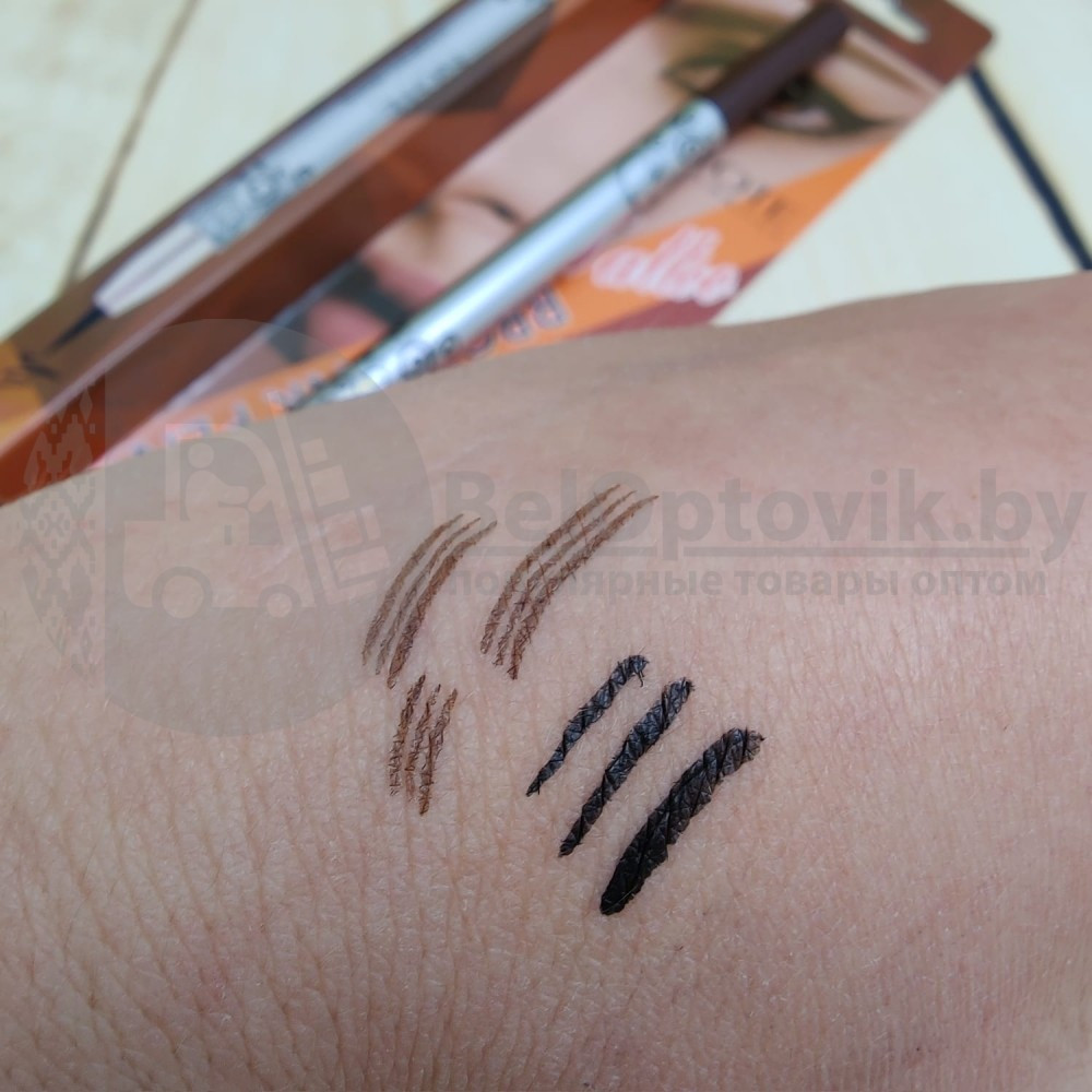 Ликвидация Фломастер - маркер для бровей Brown и подводка для глаз Black 2 в 1 Note Cosmetics Tatoo Rbow Ink - фото 9 - id-p155551010