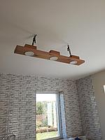 Люстра рустикальная деревянная "Туровская" на 3 лампы