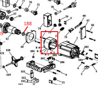 Статор MS2520LMB WORTEX J1D-DU03-250-08