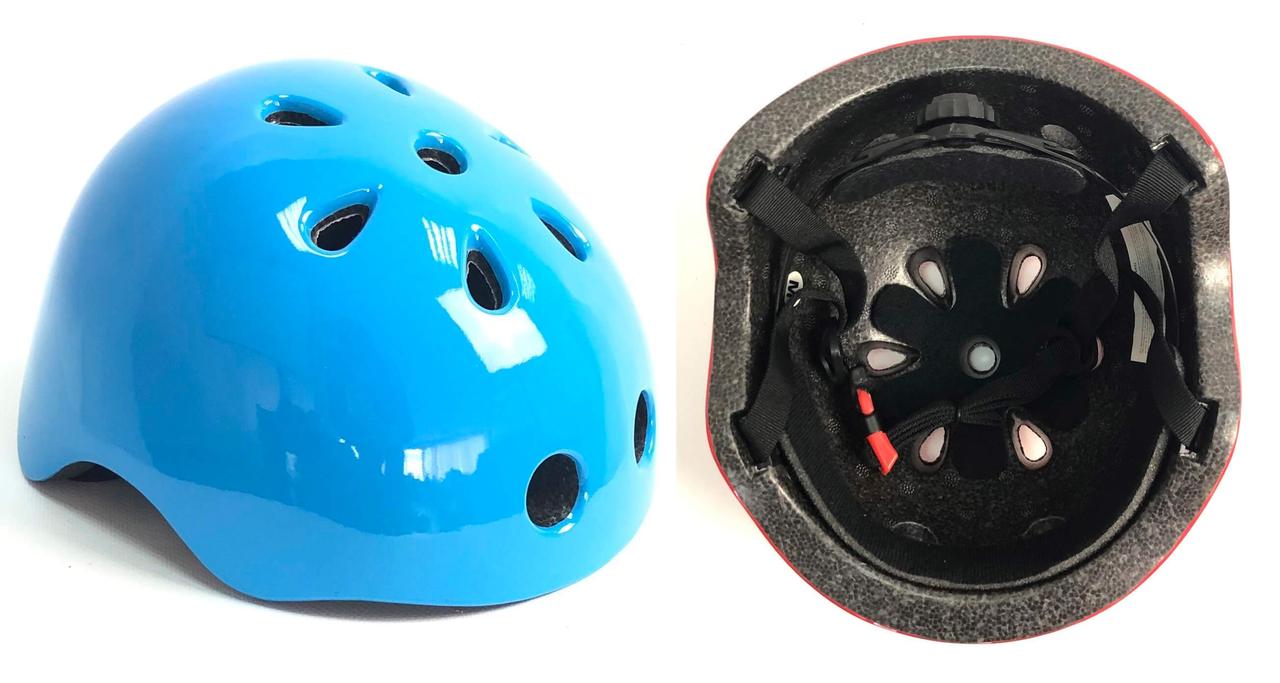 Шлем велосипедный детский голубой арт.IN11K-2M