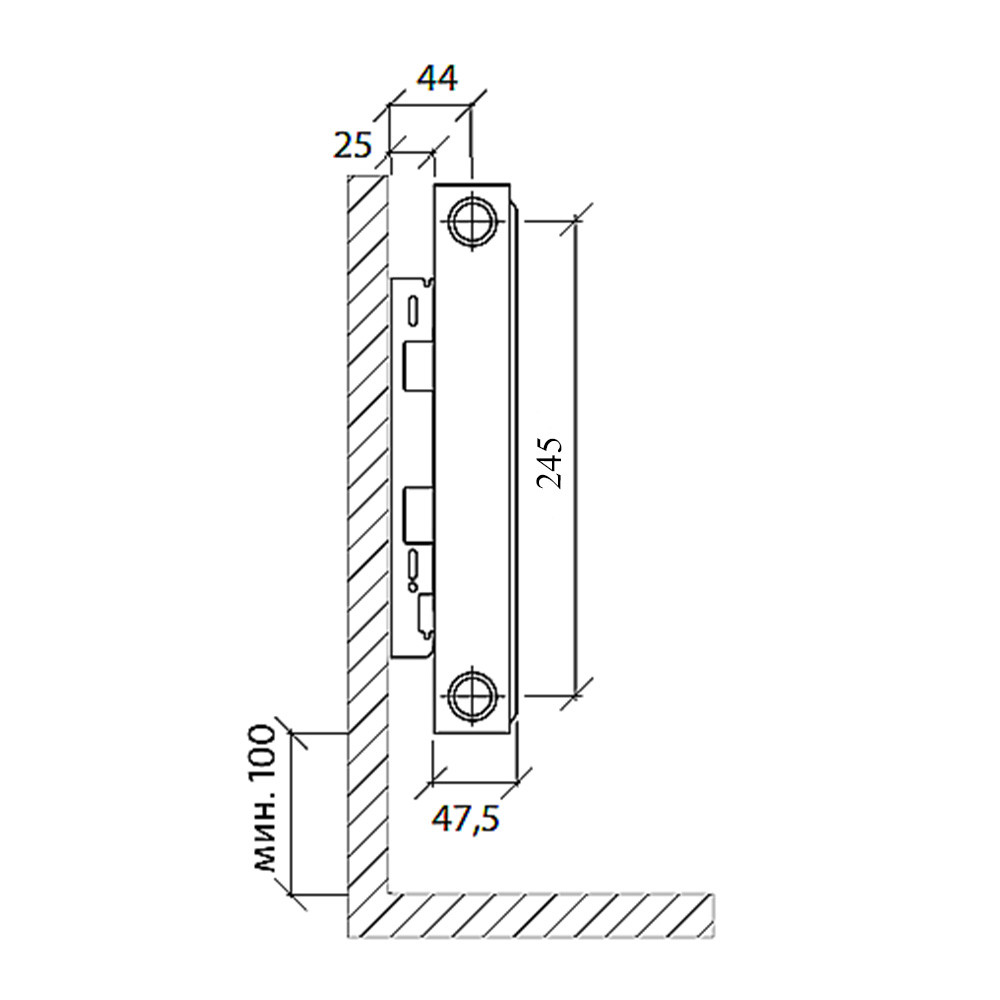 Радиатор стальной панельный Royal Thermo COMPACT тип 11 300 х 900 (C11-300-900 RAL 9016) - фото 2 - id-p139966072